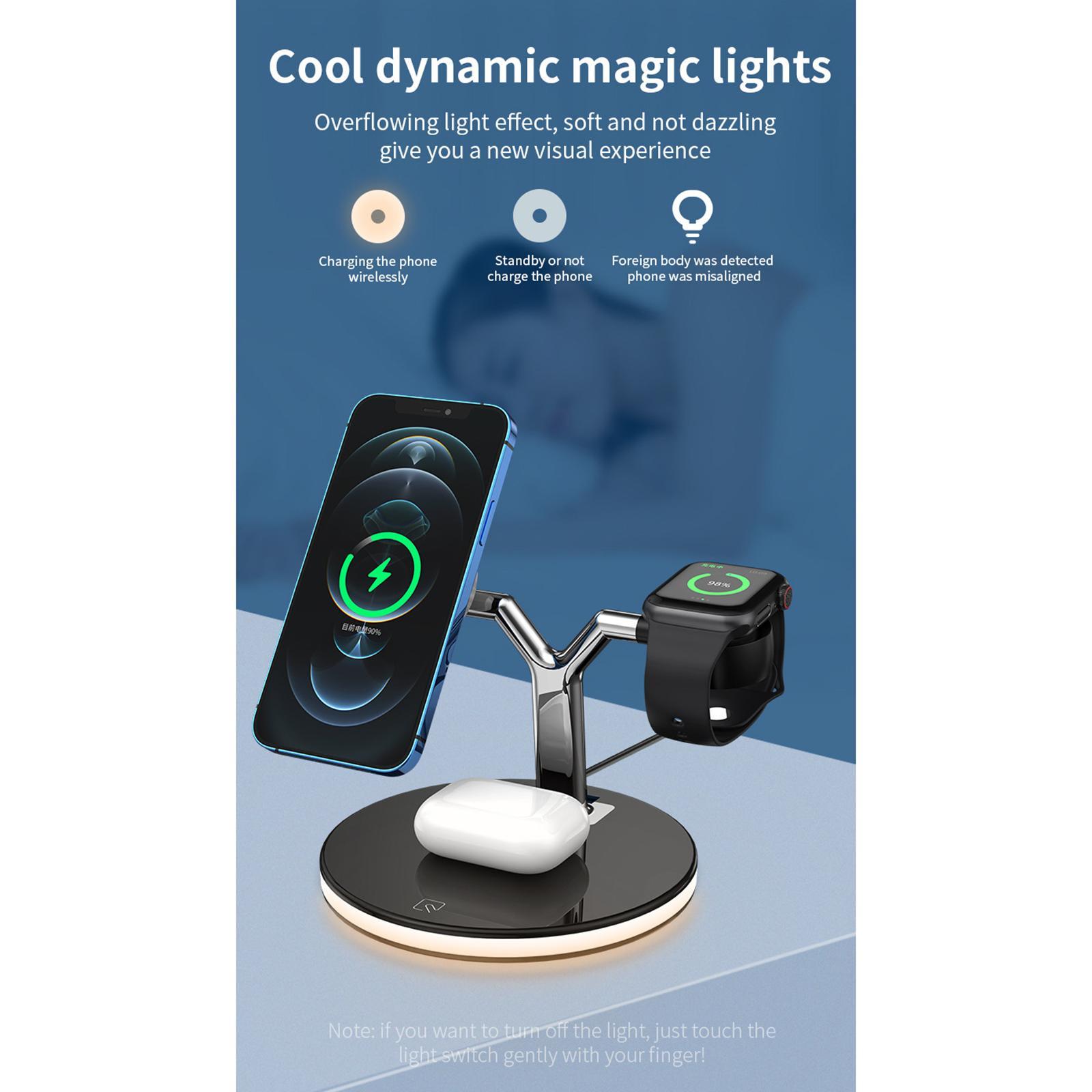 Wireless Charger Station for  12  Watch  black