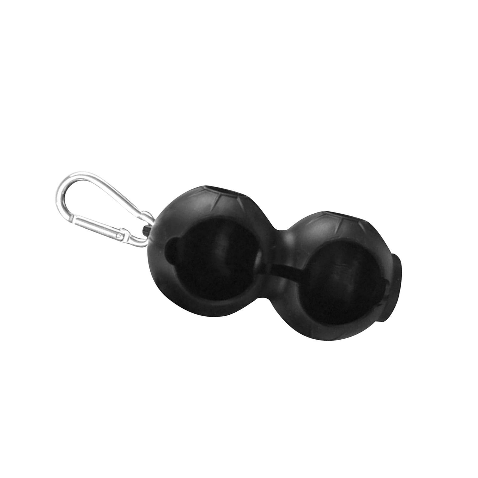 Silicone Golf Ball Holder Golf Double Protective Cover Bag Golf Ball Carrier
