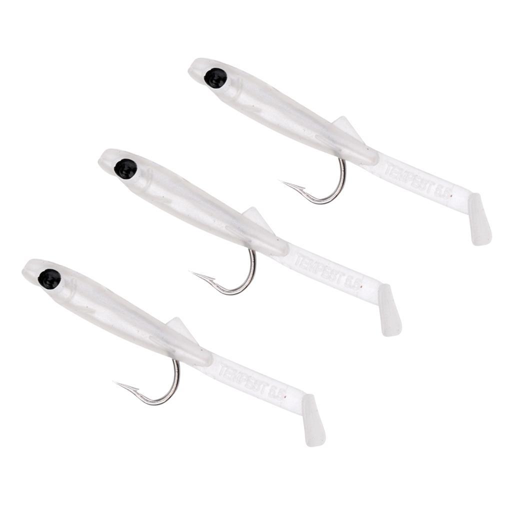 3pcs Eel Fishing Bait Artificial Lifelike Fishing Tackle Hooks Bionic Lures