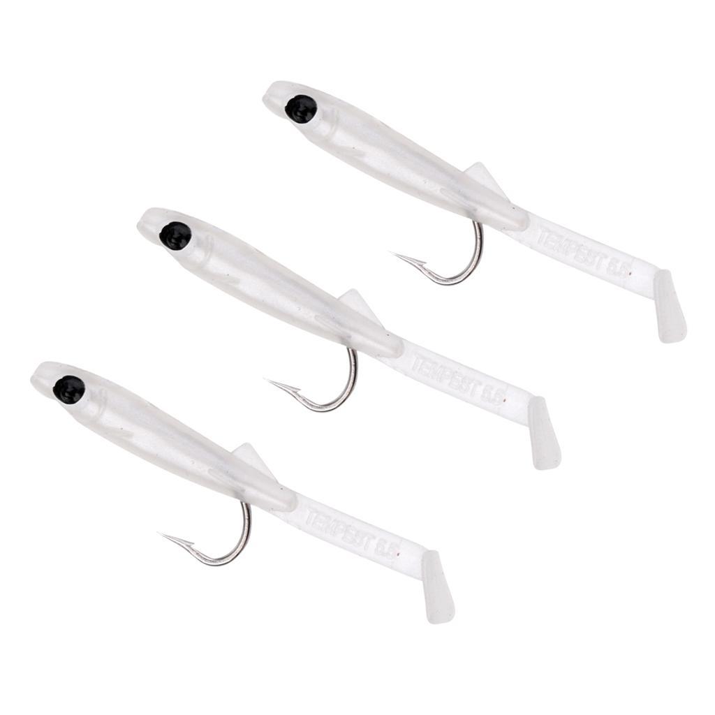 3 Pieces Fishing Bait Artificial Vivid Lifelike Fishing Tackle Hooks Bionic Baits