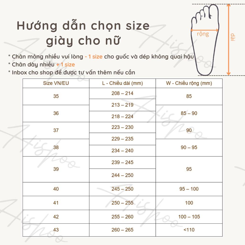 Dép sandal nữ đẹp thời trang đi biển đế bệt quai ngang chính hãng HISHOO có Bigsize đi học S007