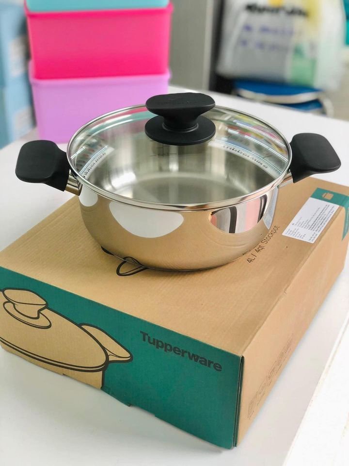 Nồi Universal 4L 3 lớp thép không gỉ - Tupperware chính hãng