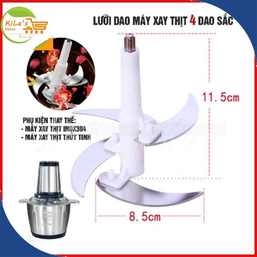 Máy Xay Thịt Đa Năng Cối INOX 2L Công Suất 250W - 2 Lưỡi Kép - Cối xay thực phẩm,tỏi ớt,rau củ tiện dụng