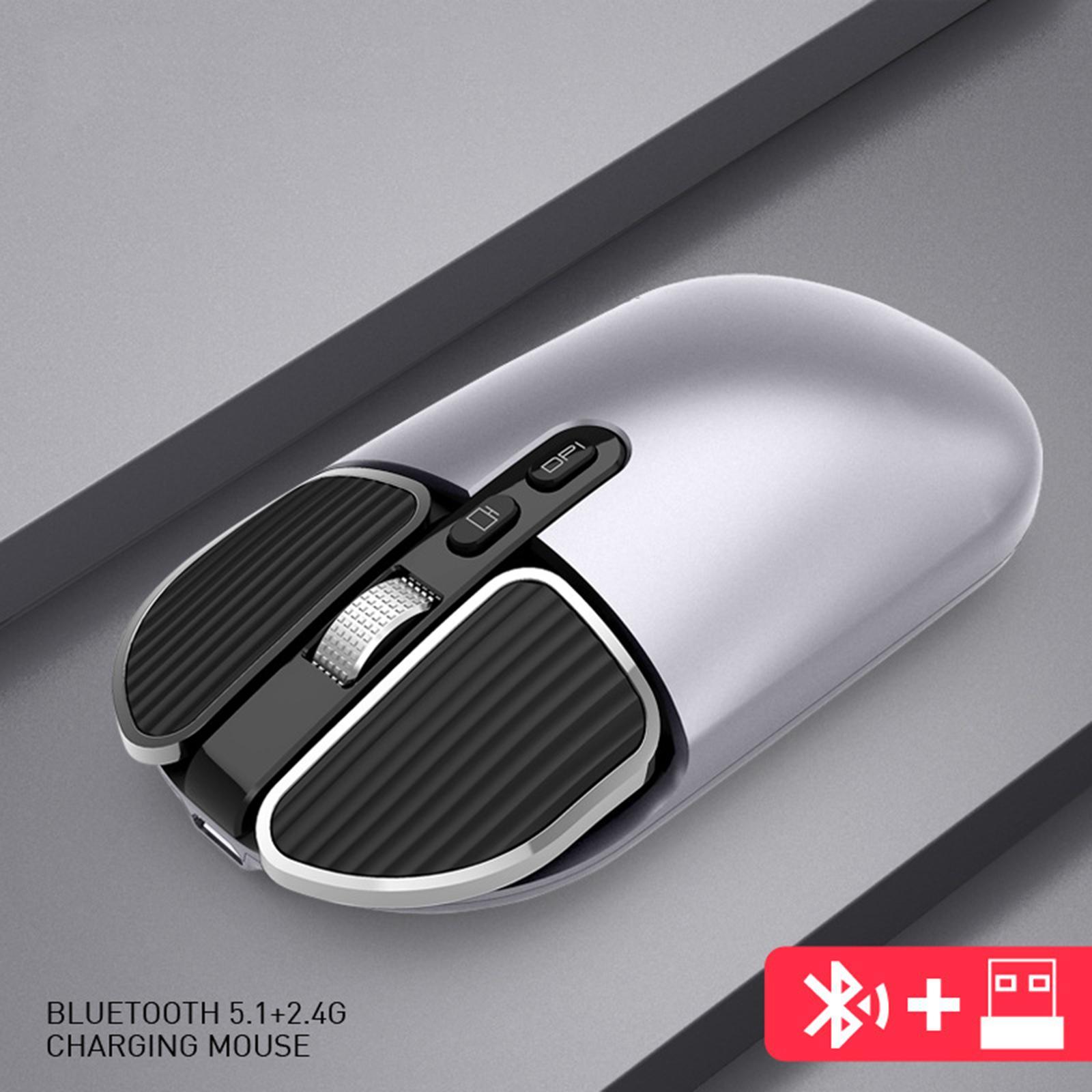 Almencla 2.4G USB Wireless Bluetooth 5.0 Mice Mouse for Laptop