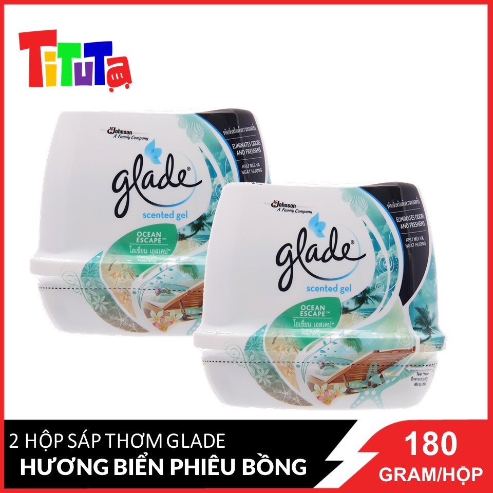 Combo 2 Sáp Thơm Glade Hương Biển Phiêu Bồng 180gx2