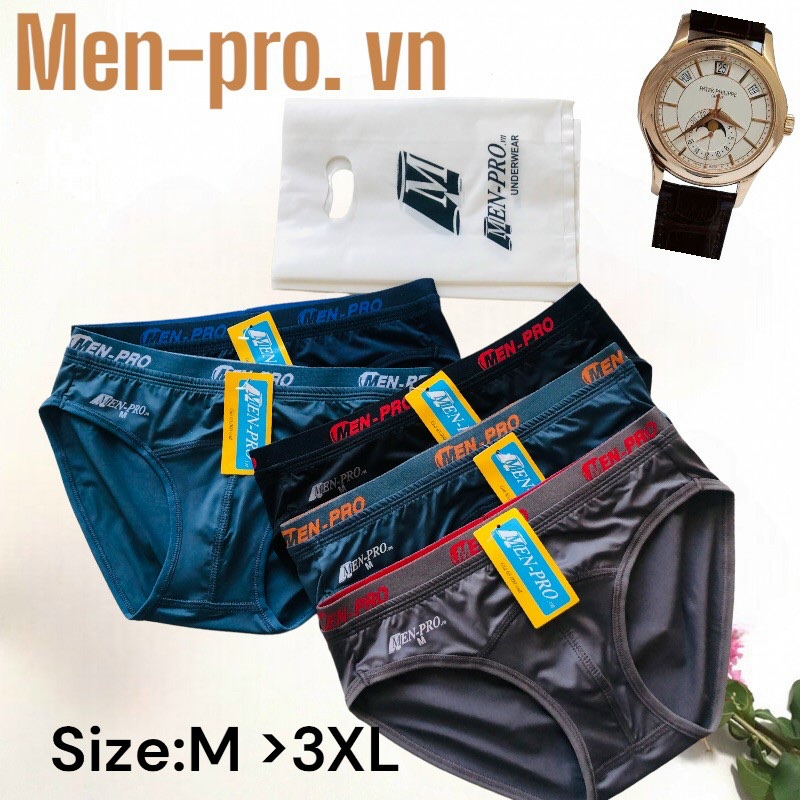 Combo 5 quần lót nam thun lạnh lưng nhỏ 2 lưng Men-pro