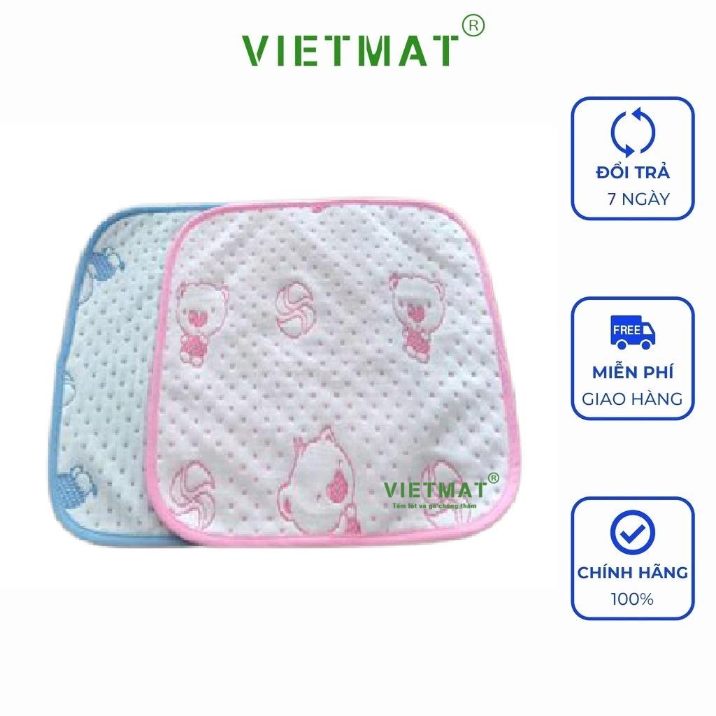 6 tấm 30x30cm miếng lót chống thấm cho bé Vietmat lót mông mềm mịn chống thấm tuyệt đối, giặt máy, dùng máy sấy lâu bền