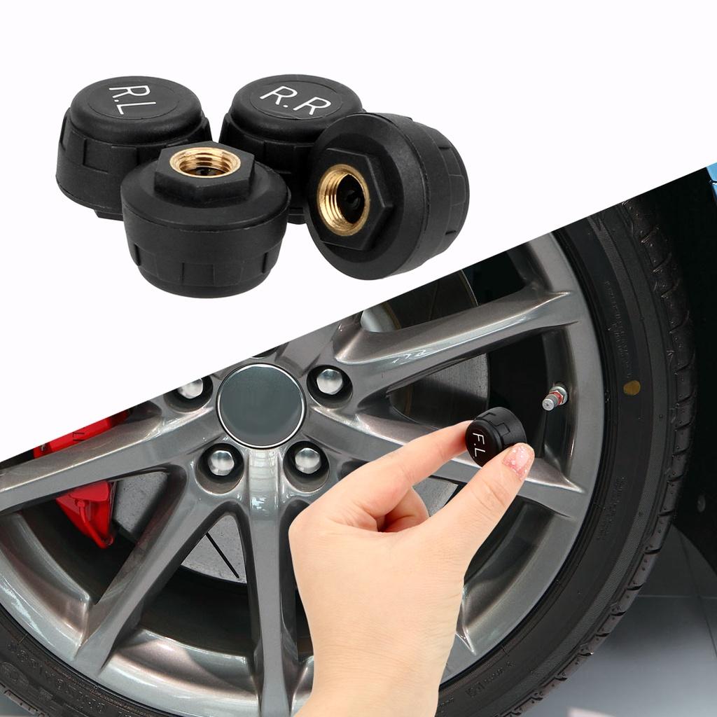 Hệ thống cảnh báo áp suất lốp xe hơi thông minh TPMS có 4 cảm biến nhiệt độ