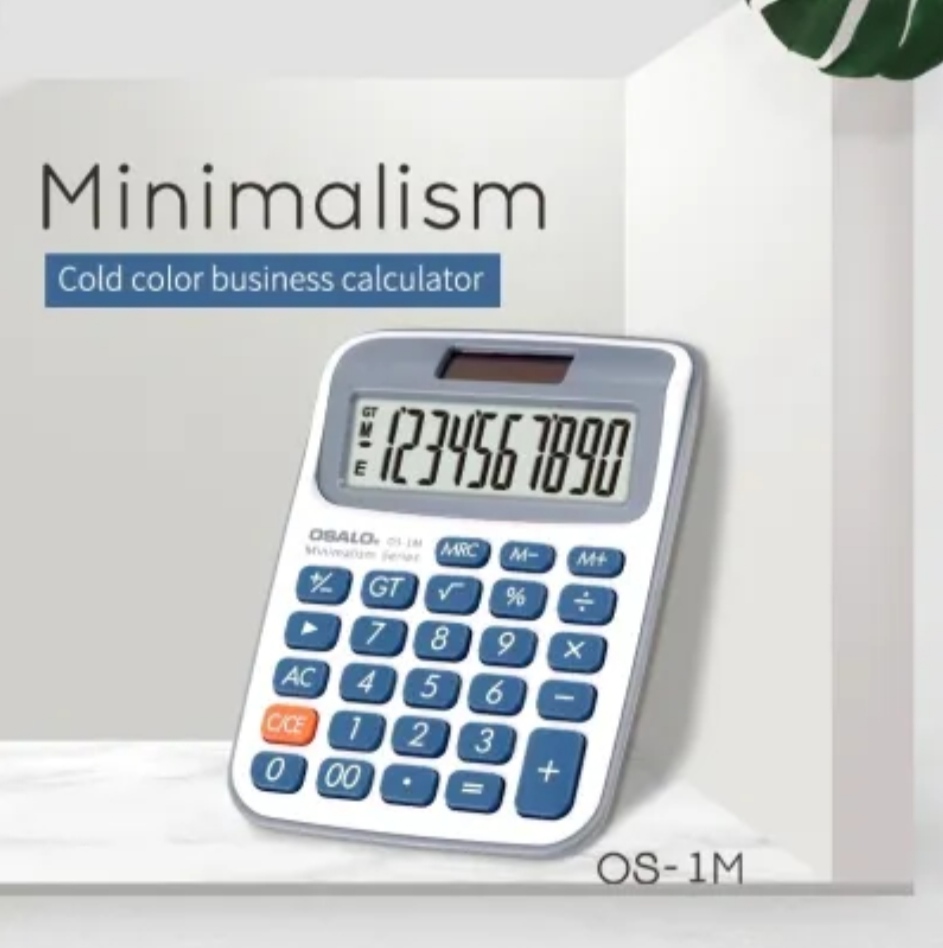 Máy tính OSALO OS-1M chính hãng, chất lượng cao,10 chữ số, màn hình LCD Nhật sắc nét, bàn phím cực nhẹ, thiết kết trang nhã, đẹp mắt.