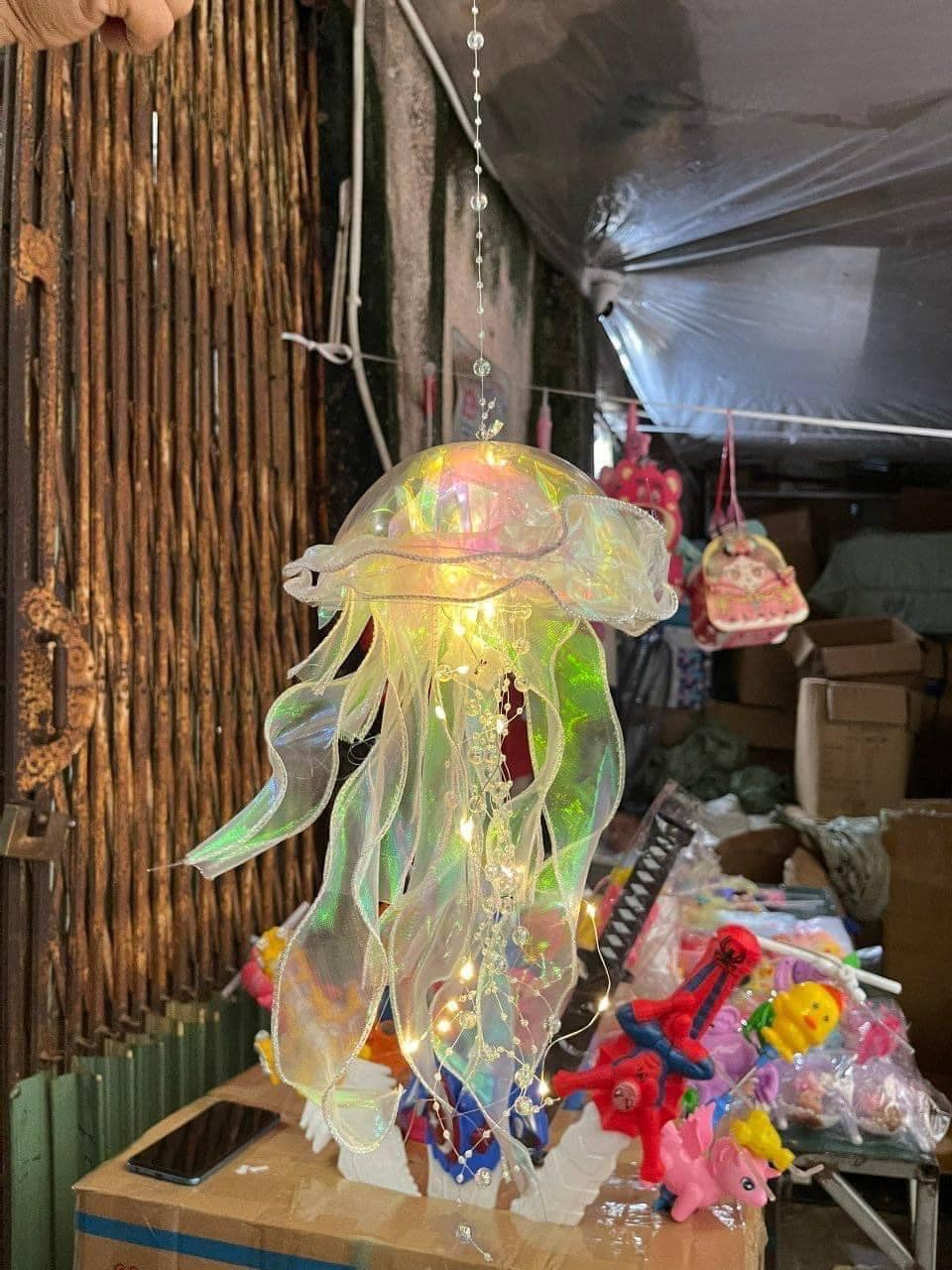 Đèn Lồng Hình Sứa Biển Trang Trí Nhà Cửa