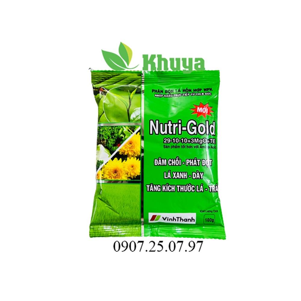 Phân bón lá hỗn hợp NPK Nutri Gold 100gr nhập khẩu trực tiếp CHLB Đức