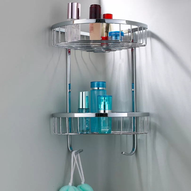 KỆ GÓC 2 TẦNG INOX 304 BÓNG GƯƠNG
