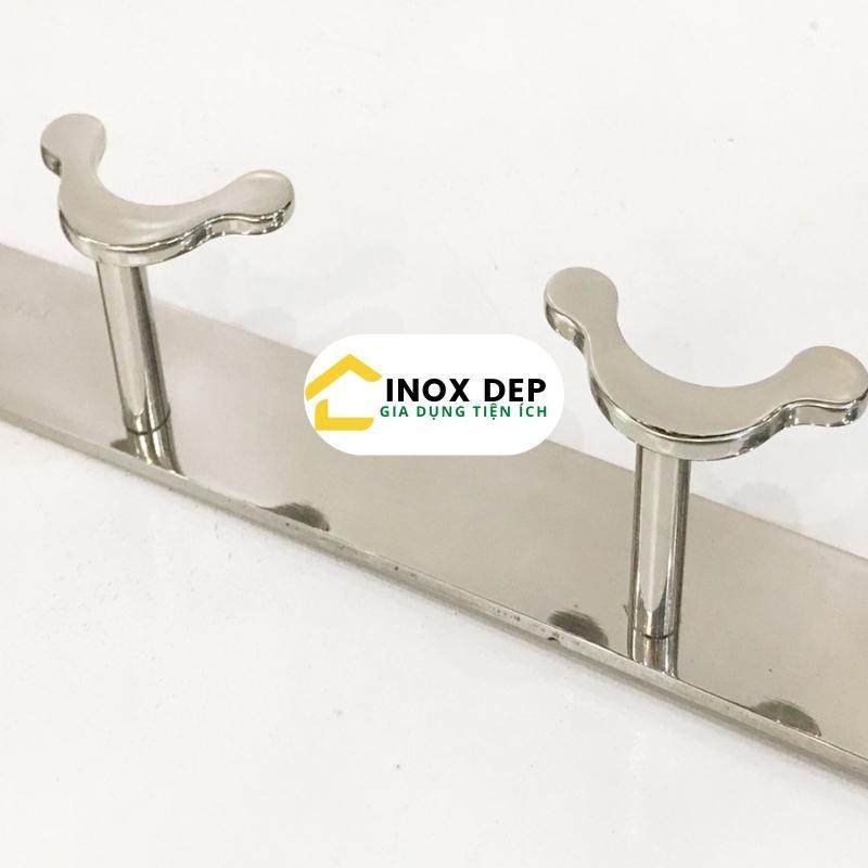 Móc gắn tường treo quần áo, Móc treo tường inox 304 cao cấp siêu chắc chắn thiết kế sang trọng