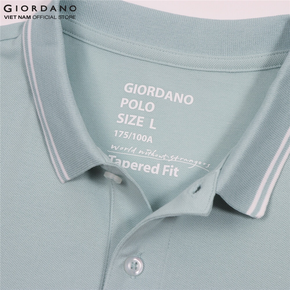 Áo Thun Nam Có Cổ Trơn Polo Giordano 01012018