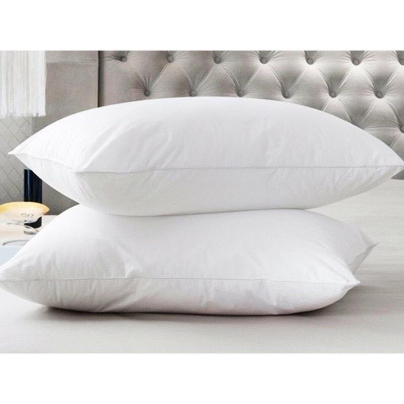 Cặp Ruột Gối Nằm Viền Đen Bông Gòn Trắng Size 45*65cm - Loại Mỏng Siêu Mềm Mại êm ái Thoải Mái Nhà Nhím Bedding