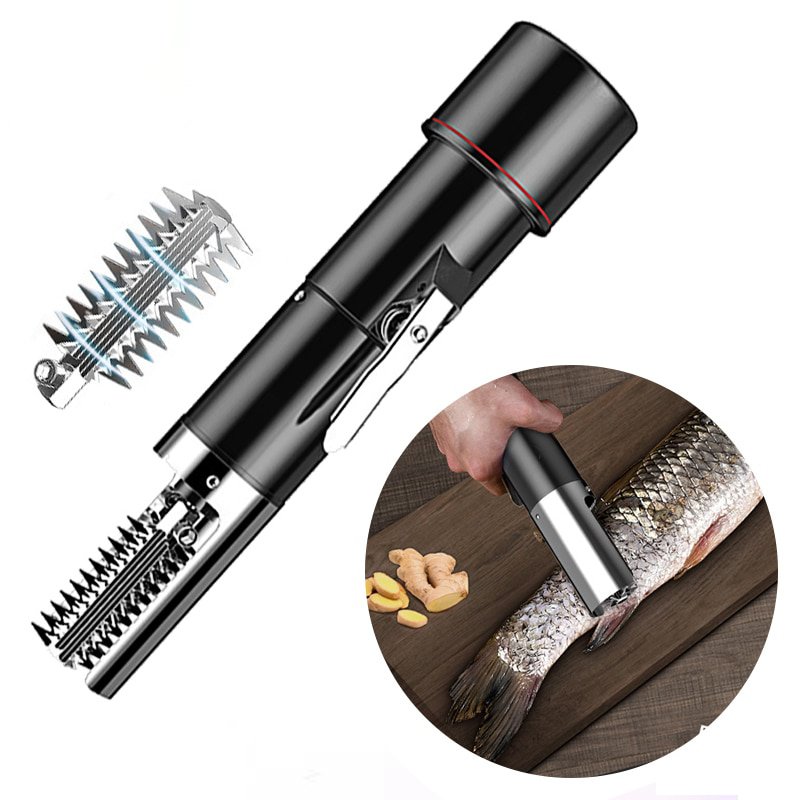 Máy đánh vẩy cá không dây Electric Fish Scaler Brush 12v