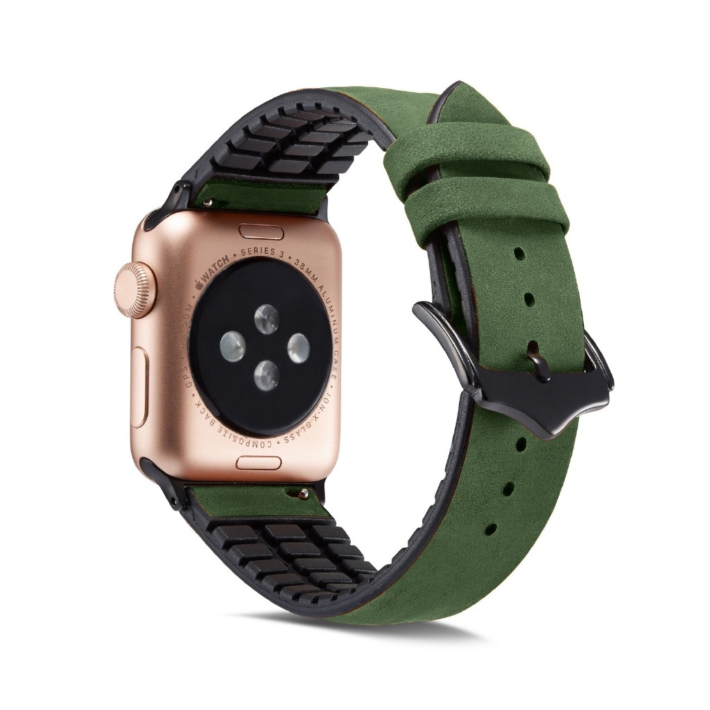 Dây da thay thế cho Apple Watch Hybrid chống ẩm thời trang 2020