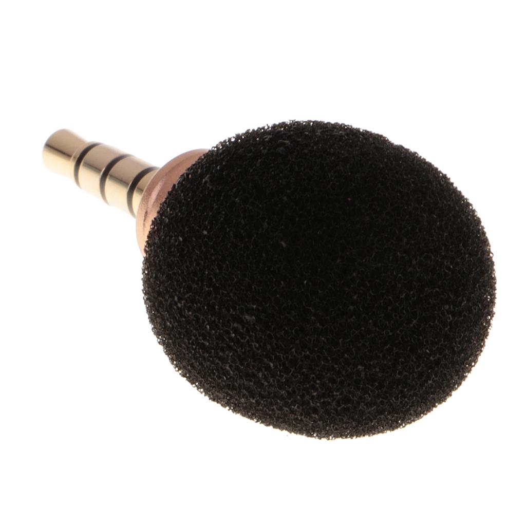 2 Pcs Mini Portable 3.5mm Straight Plug Mic Microphone for Recorder Phone
