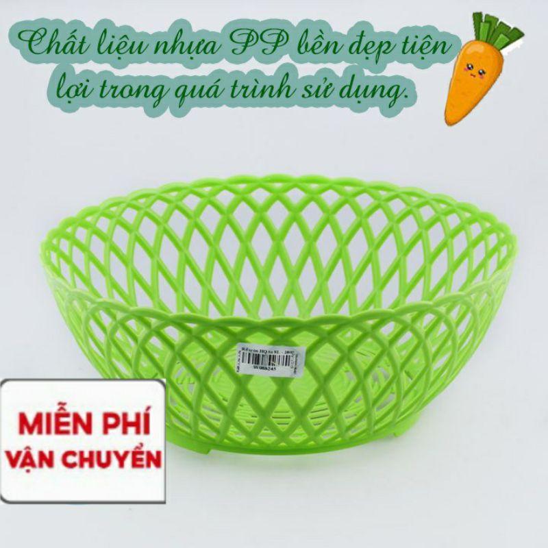 Rổ Mây Nhựa Tròn gọn gàng, tiện ích -hàng đẹp