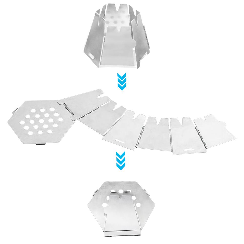 Bếp cồn mini bằng thép không gỉ có thể gấp gọn, siêu nhẹ