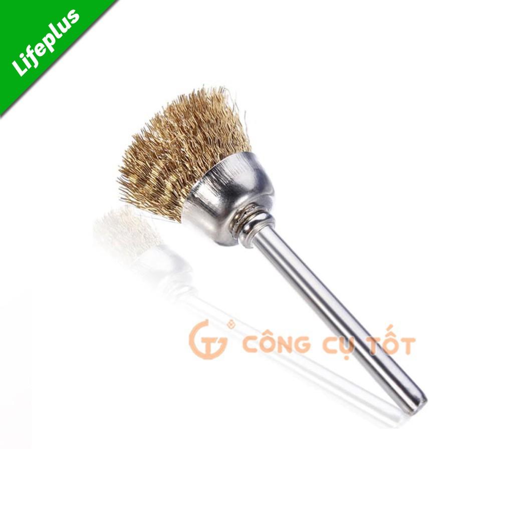 Chổi đồng đánh gỉ và làm sạch trục cốt 3mm