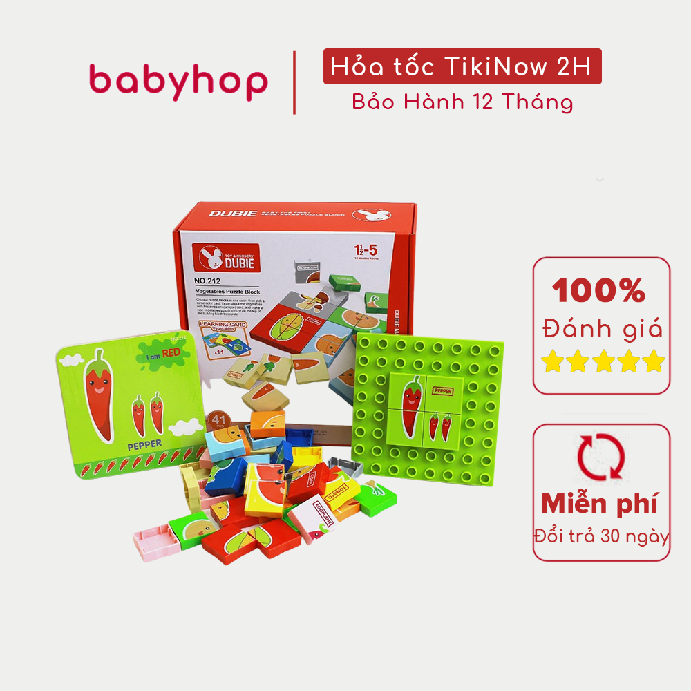 Bộ Đồ Chơi Xếp Hình Creto Babyhop N211 – Xếp Hình Hoa Quả