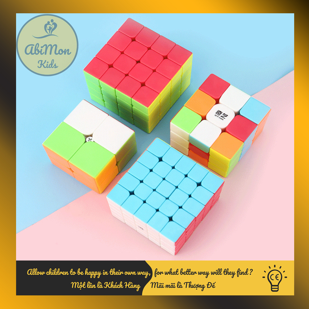 Bộ Rubik 3x3 Lập Phương (QY SpeedCube) || Montessori cao cấp || Đồ chơi Gỗ - Giáo dục - An toàn - Thông minh