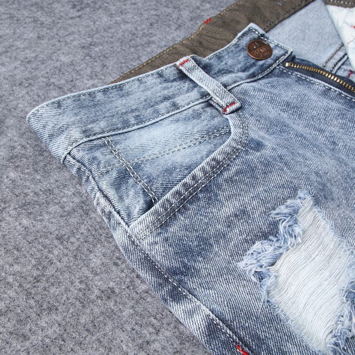 Quần short jean nam xám đậm Q416 Muidoi