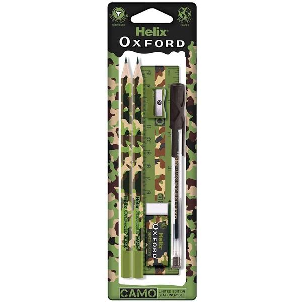 Bộ Dụng Cụ Học Sinh Camo Helix 981741 - Xanh