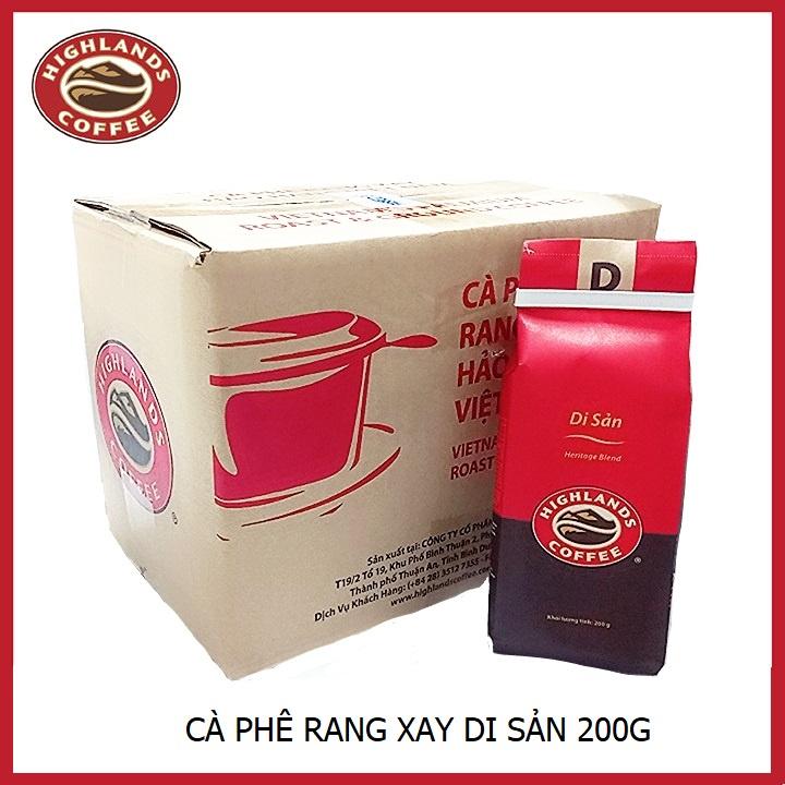 Combo 3 gói Cà phê Rang xay Di sản Highlands Coffee 200g