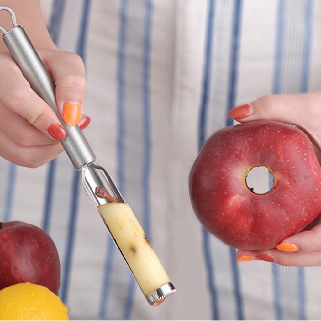 Stainless Steel Core Seed Remover Fruit Apple Pear Corer Easy Kitchen Tool, for