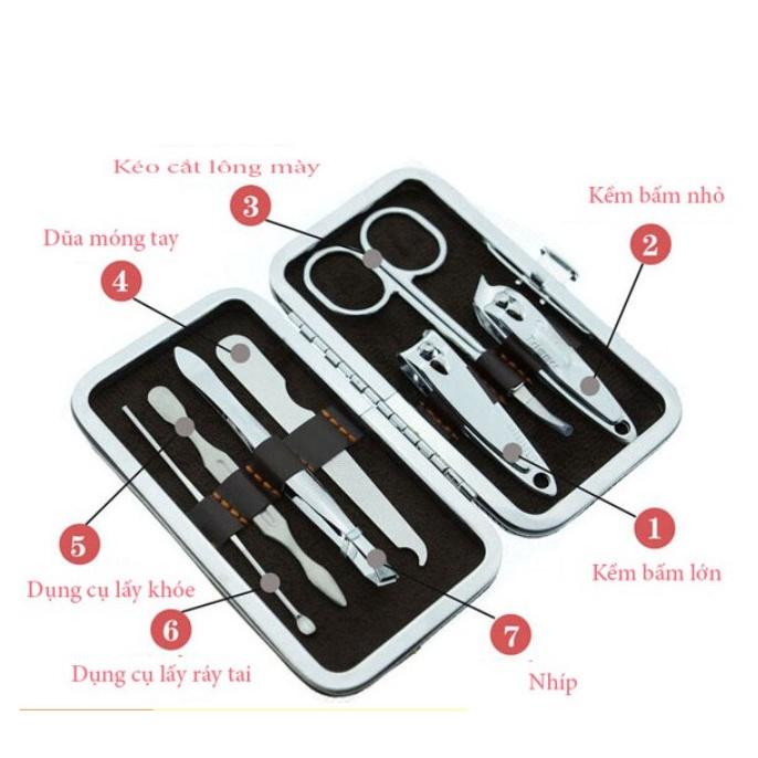 Bộ kềm bấm / dụng cụ làm móng 7 món