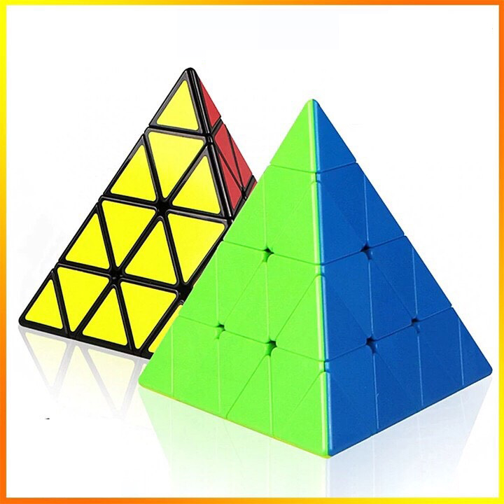 Rubik tam giác 4x4 cao cấp - Tặng kèm chân đế