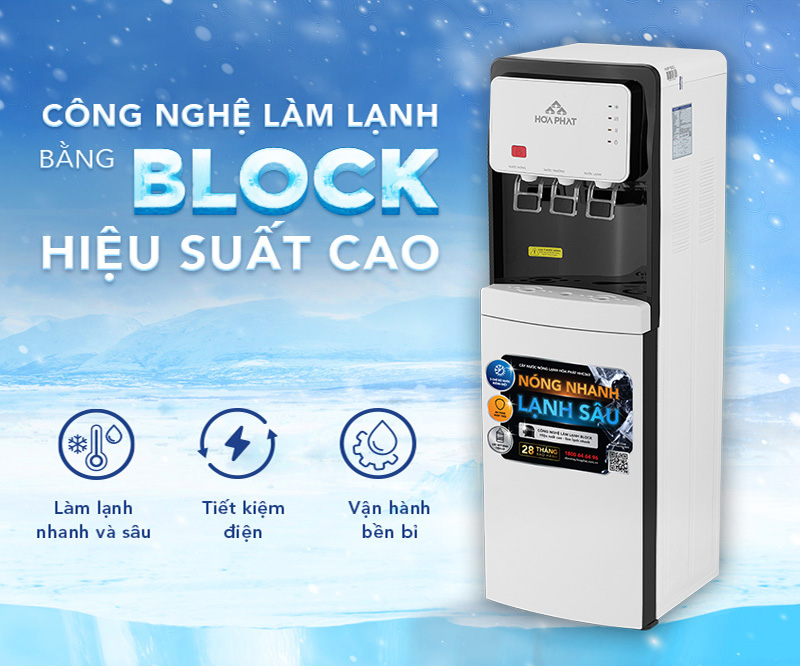 Cây nước nóng lạnh hút bình Hòa Phát HHC363 - Hàng chính hãng bảo hành 26 tháng