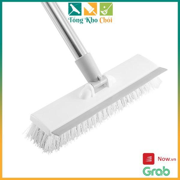 Chổi Chà Sàn, Chổi Lau Sàn Nước, Quét Nhà Tắm Thông Minh Tiện Lợi - Ko rút gọn - màu trắng