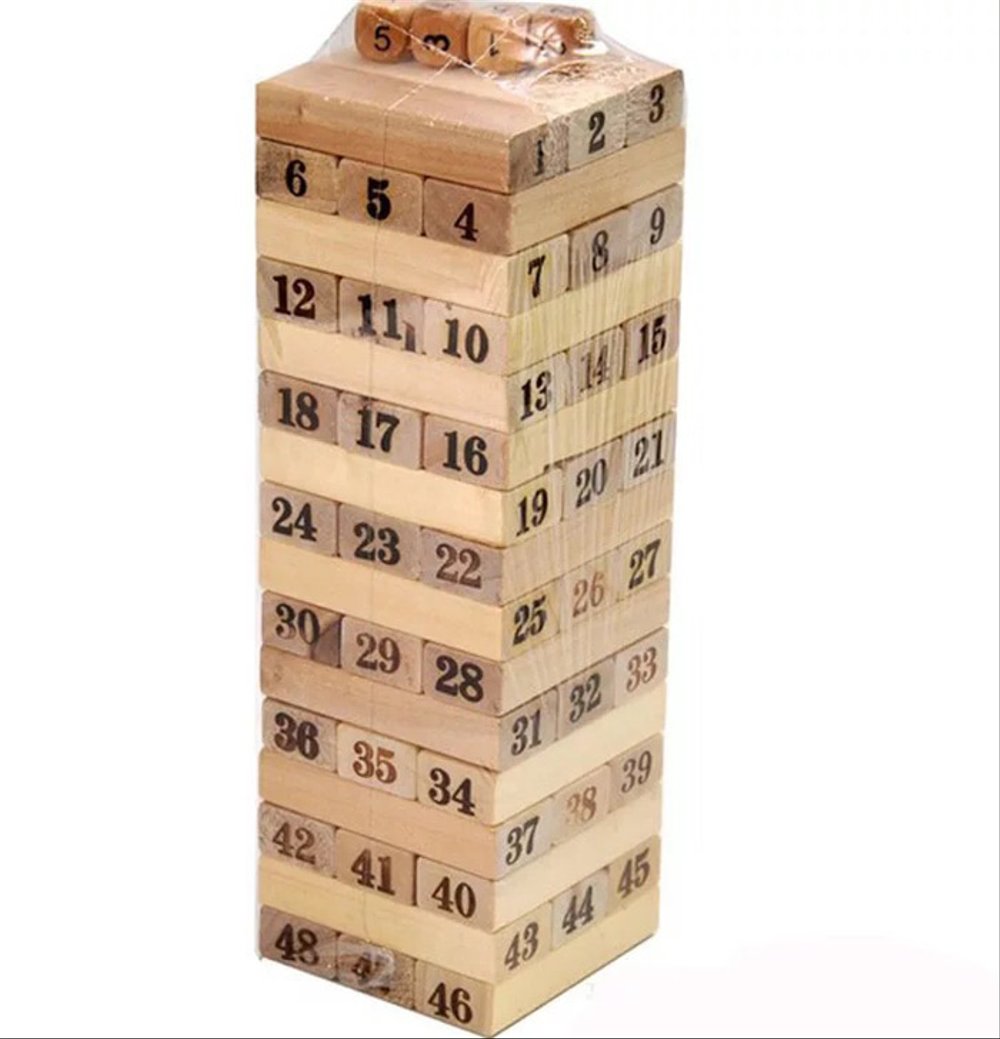 BỘ ĐỒ CHƠI RÚT GỖ WISS TOY và 4 xúc xắc - BY9020