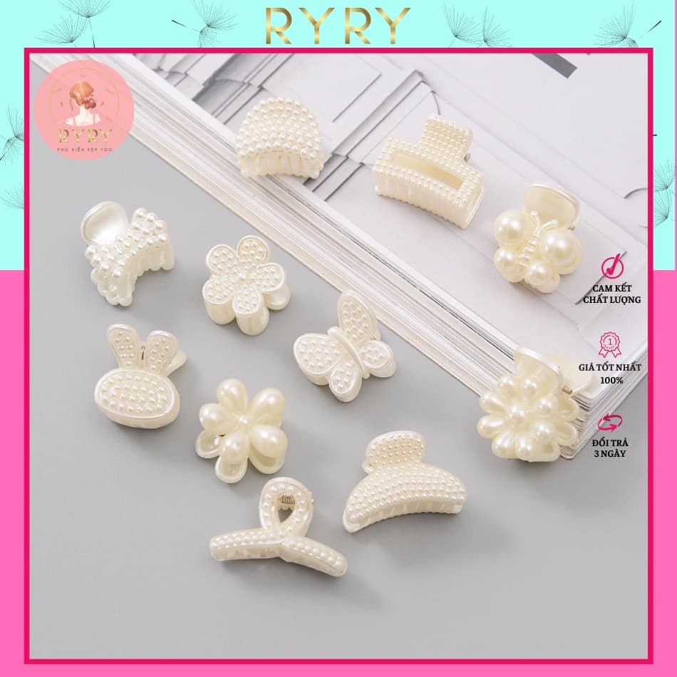 Set 11 Chiếc Kẹp Càng Cua Nhỏ Nhựa Nhiều Kiểu Xinh Xắn Phong Cách Hàn Quốc Cho Nữ