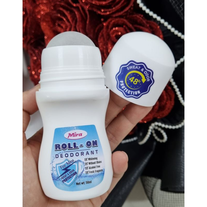 Lăn Khử Mùi Dành Cho Nam Mira Anti-Perspirant Deodorant For Man Giúp Khô Thoáng, Khử Mùi Cơ Thể 50ml