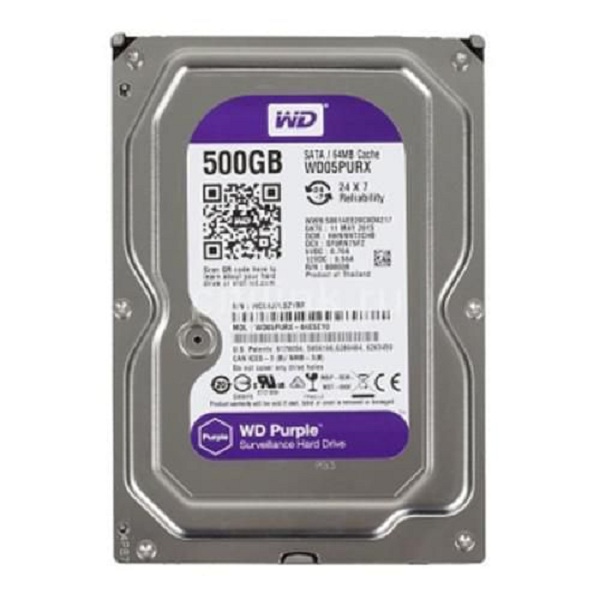 Ổ cứng HDD 500G Western Tím - Tặng cáp SATA 3.0 - Hàng Nhập Khẩu