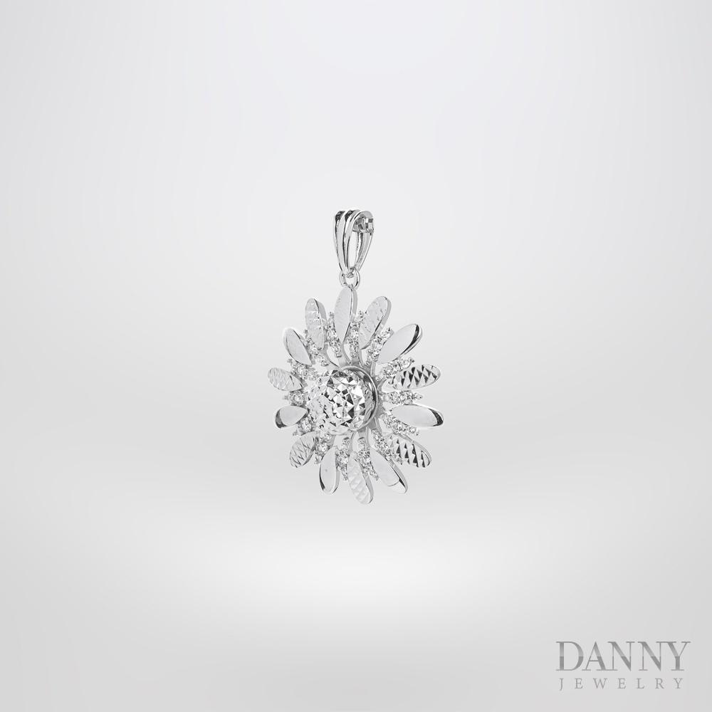 Mặt Dây Chuyền Nữ Bạc 925 Danny Jewelry Xi Bạch Kim DI4GZ004