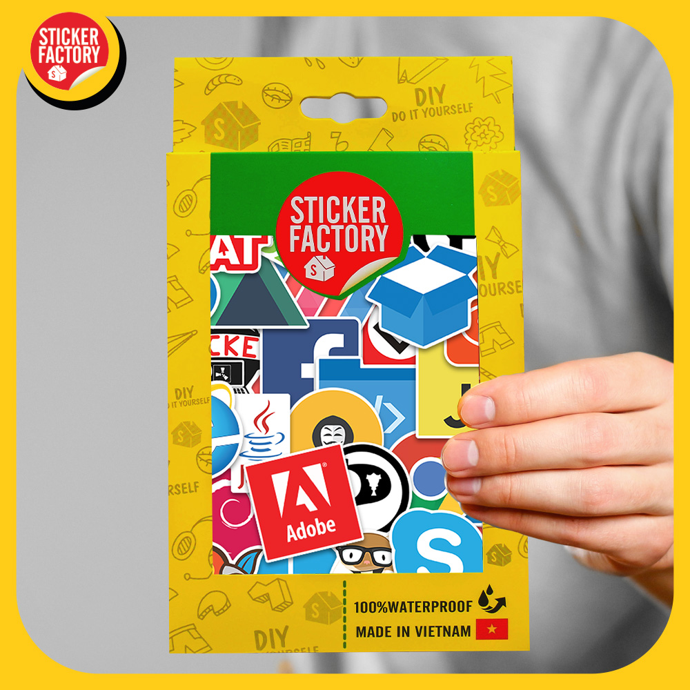 Developer lập trình viên - Set 100 sticker decal hình dán dễ thương - STICKER FACTORY