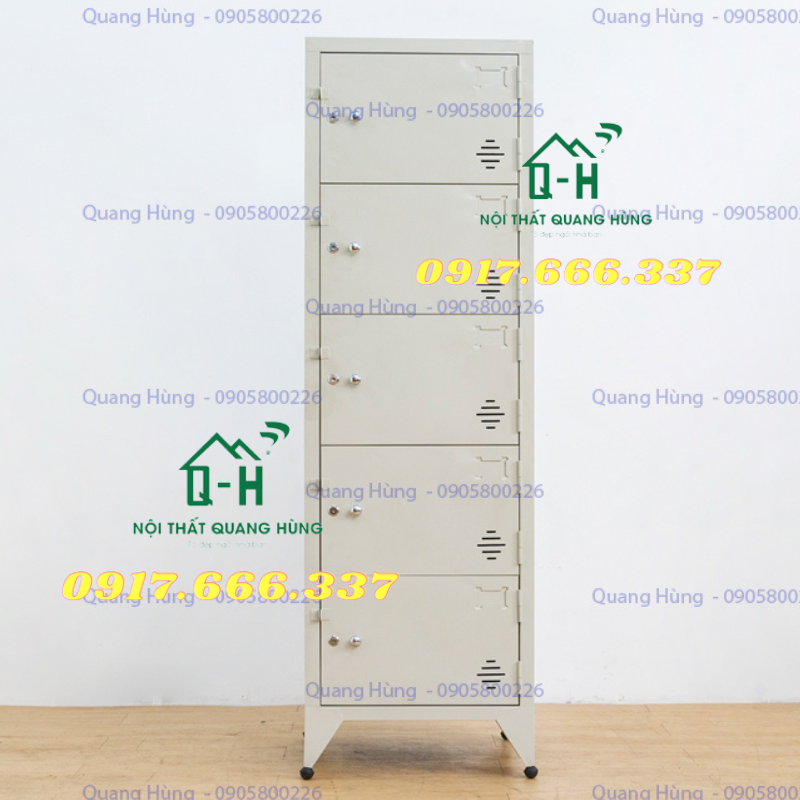 Tủ hồ sơ 5 cánh sơn tĩnh điện cao cấp dành cho văn phòng