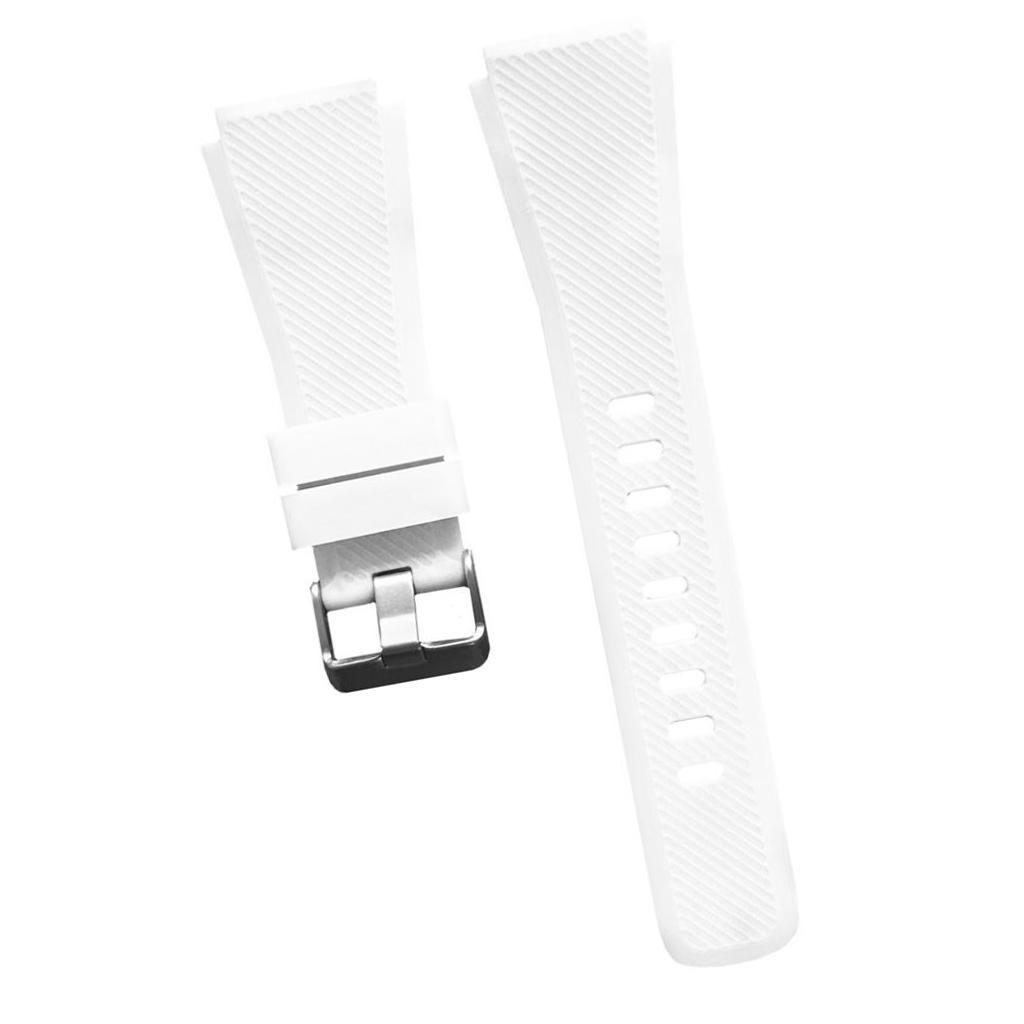 2 Pieces Replacement Silicone Band Strap For Samsung Gear S3 22mm Band