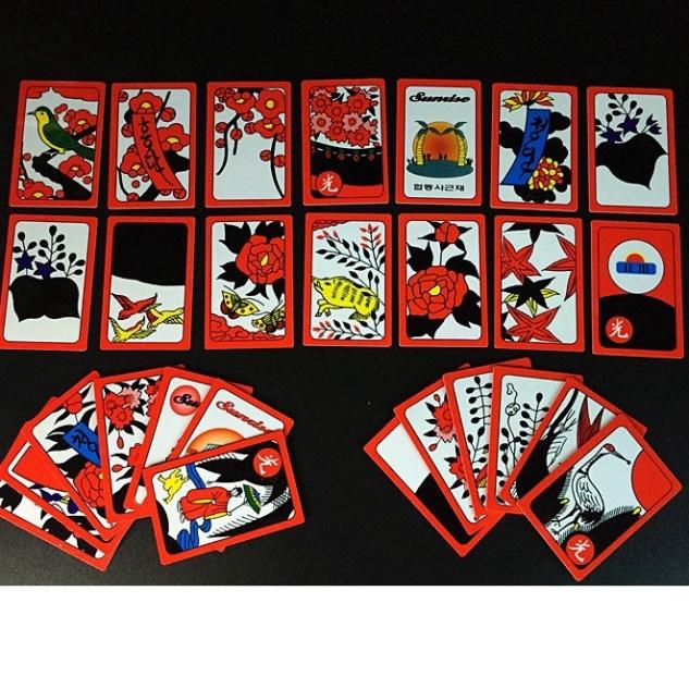 Bài hoa Hàn Quốc/Nhật Bản hanafuda (koi koi) nhựa thuộc loại cứng in đẹp