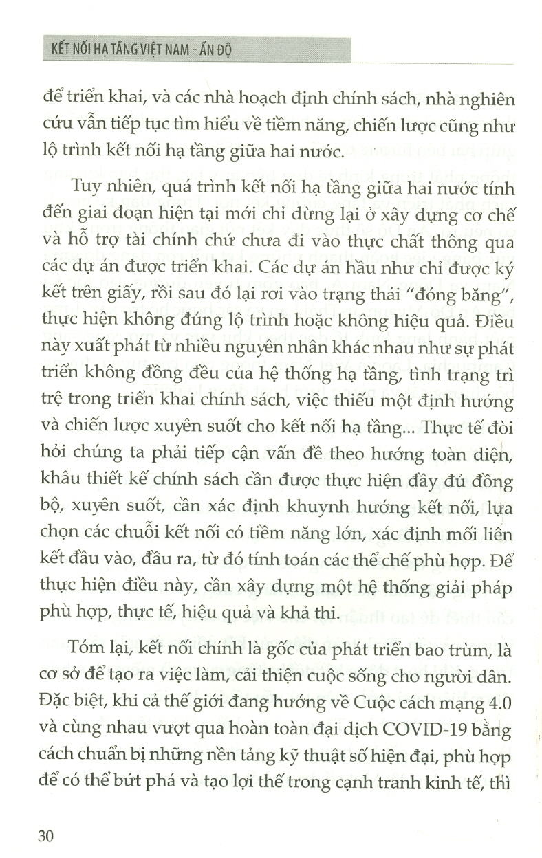 Kết Nối Hạ Tầng VIỆT NAM - ẤN ĐỘ (Sách chuyên khảo)