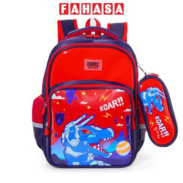 Ba Lô Học Sinh Robot - Mr.Vui 1062 - Màu Xanh Đen + Đỏ