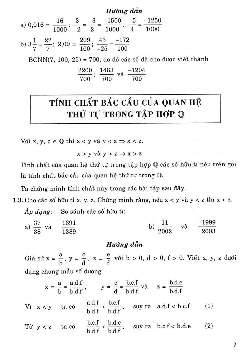 Toán Cơ Bản Và Nâng Cao Lớp 7 - Tập 1 - HA