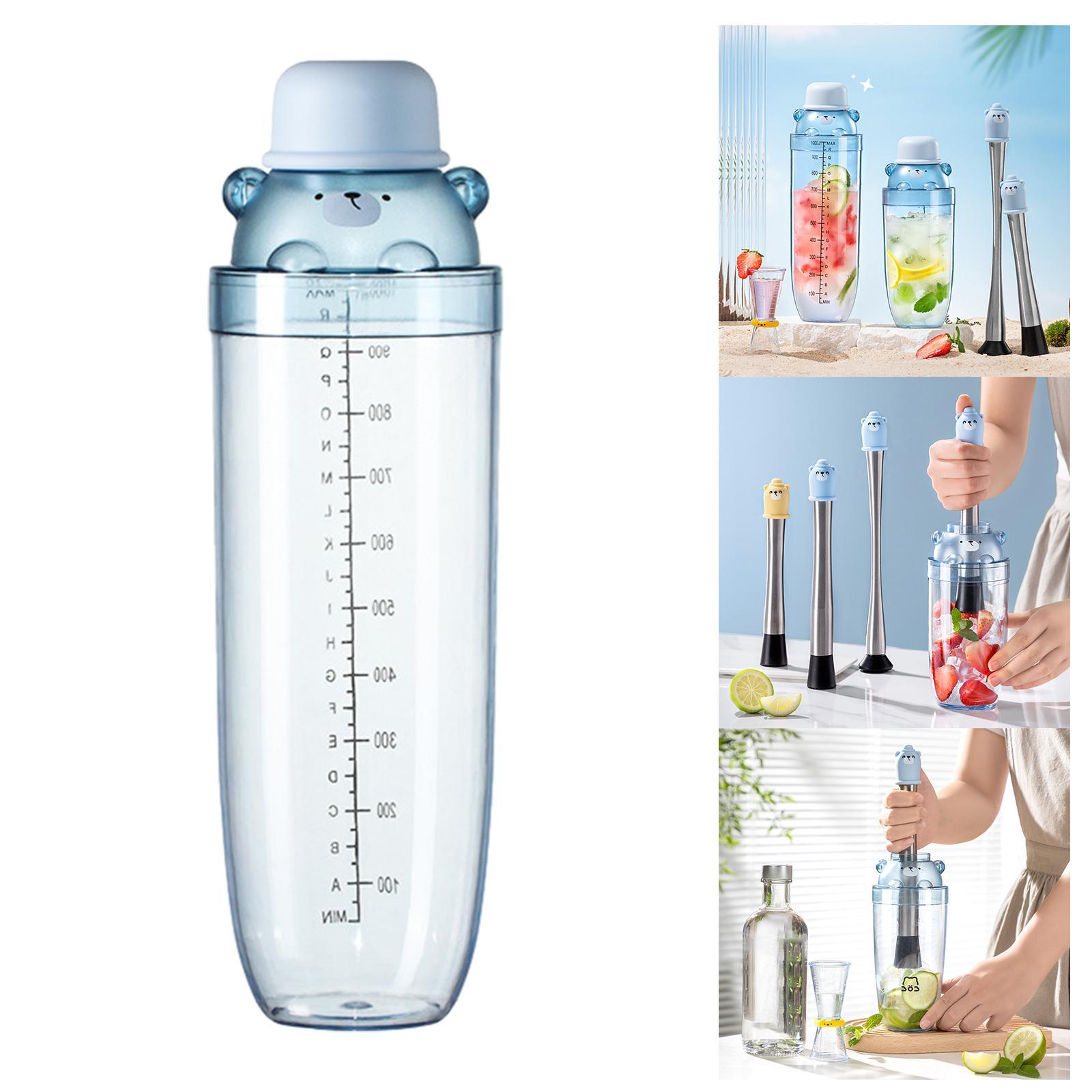 Cocktail Shaker Martini Making Ice Tea Mixer Bottle for Party Traveling Home