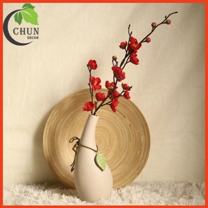 Hoa giả, cành đào cổ dài 70cm trang trí nhà cửa, văn phòng, cửa hàng, làm đạo cụ chụp ảnh