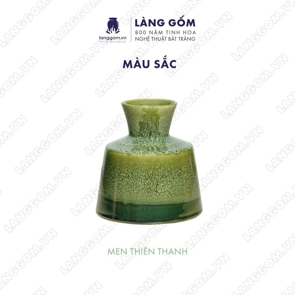 Bình hoa, lọ hoa Gốm sứ Bát Tràng cao cấp Men hỏa biến đầm dùng làm quà tặng, trang trí - Làng Gốm Bát Tràng